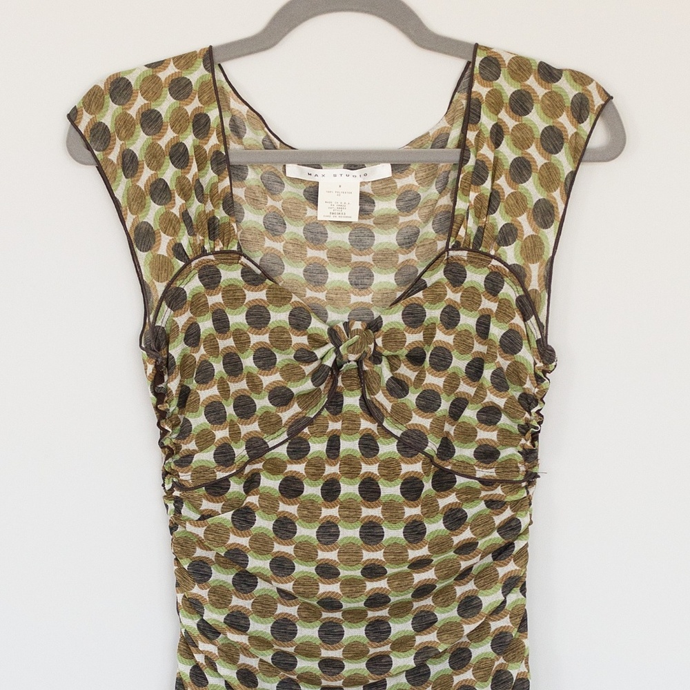 Max Studio Modern Dot Pattern Summer Dress